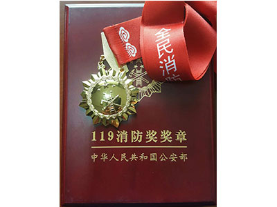 119 fire award medal of Ministry of Public Security of PRC